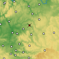 Nearby Forecast Locations - Künzelsau - Kaart