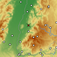 Nearby Forecast Locations - Emmendingen - Kaart