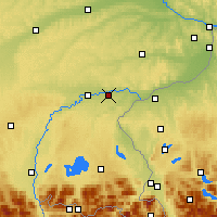 Nearby Forecast Locations - Altötting - Kaart