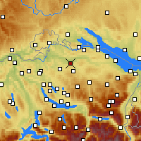 Nearby Forecast Locations - Frauenfeld - Kaart