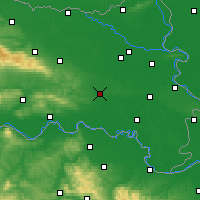 Nearby Forecast Locations - Đakovo - Kaart