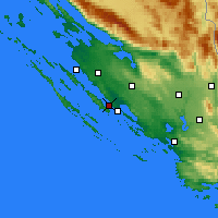 Nearby Forecast Locations - Biograd na Moru - Kaart