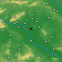 Nearby Forecast Locations - Ivanić Grad - Kaart