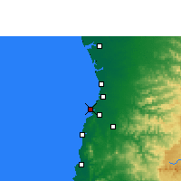 Nearby Forecast Locations - Daman en Diu - Kaart