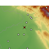 Nearby Forecast Locations - Gurdaspur - Kaart