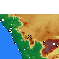 Nearby Forecast Locations - Kalpetta - Kaart