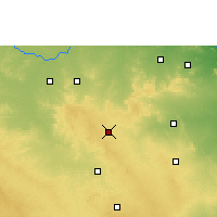 Nearby Forecast Locations - Kamareddy - Kaart