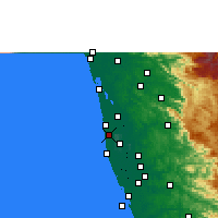 Nearby Forecast Locations - Kanjikkuzhi - Kaart