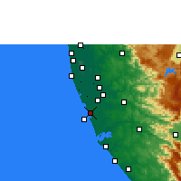 Nearby Forecast Locations - Kayamkulam - Kaart