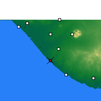 Nearby Forecast Locations - Mangrol - Kaart