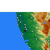Nearby Forecast Locations - Mavelikkara - Kaart