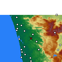 Nearby Forecast Locations - Muvattupuzha - Kaart
