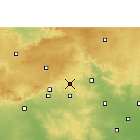 Nearby Forecast Locations - Pandhurna - Kaart