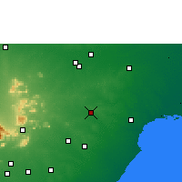 Nearby Forecast Locations - Pudukkottai - Kaart