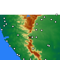 Nearby Forecast Locations - Sengottai - Kaart