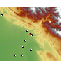 Nearby Forecast Locations - Sujanpur - Kaart