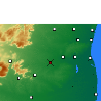 Nearby Forecast Locations - Tittakudi - Kaart