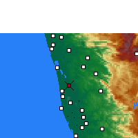 Nearby Forecast Locations - Vaikom - Kaart