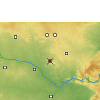 Nearby Forecast Locations - Wanaparthy - Kaart