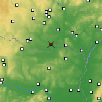 Nearby Forecast Locations - Hrušovany nad Jevišovkou - Kaart