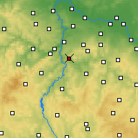Nearby Forecast Locations - Jílové u Prahy - Kaart