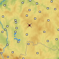 Nearby Forecast Locations - Kamenice nad Lipou - Kaart