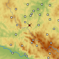 Nearby Forecast Locations - Kdyně - Kaart