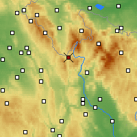 Nearby Forecast Locations - Králíky - Kaart