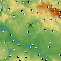 Nearby Forecast Locations - Mnichovo Hradiště - Kaart