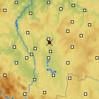 Nearby Forecast Locations - Planá nad Lužnicí - Kaart
