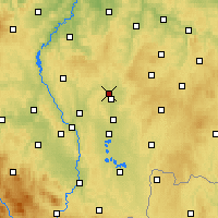 Nearby Forecast Locations - Sezimovo Ústí - Kaart
