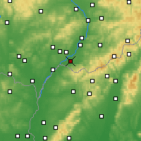 Nearby Forecast Locations - Strážnice - Kaart