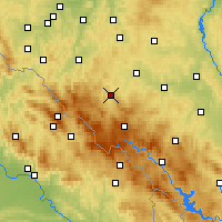 Nearby Forecast Locations - Sušice - Kaart