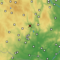 Nearby Forecast Locations - Tišnov - Kaart