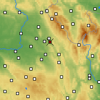 Nearby Forecast Locations - Vamberk - Kaart