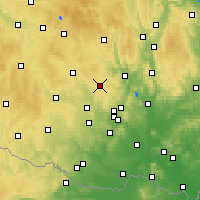 Nearby Forecast Locations - Velká Bíteš - Kaart