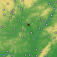 Nearby Forecast Locations - Velké Pavlovice - Kaart