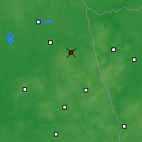 Nearby Forecast Locations - Dąbrowa Białostocka - Kaart