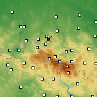Nearby Forecast Locations - Gryfów Śląski - Kaart