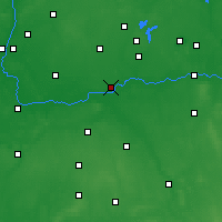 Nearby Forecast Locations - Pyzdry - Kaart