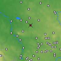 Nearby Forecast Locations - Zawadzkie - Kaart