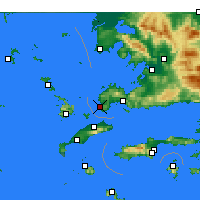 Nearby Forecast Locations - Turgutreis - Kaart