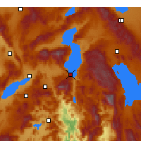 Nearby Forecast Locations - Eğirdir - Kaart