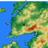 Nearby Forecast Locations - Bayramiç - Kaart