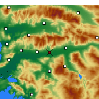 Nearby Forecast Locations - Köşk - Kaart