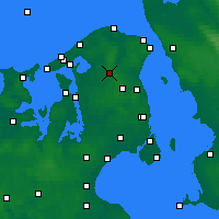 Nearby Forecast Locations - Hillerød - Kaart