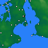 Nearby Forecast Locations - Gentofte - Kaart