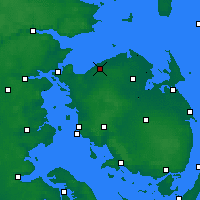 Nearby Forecast Locations - Bogense - Kaart