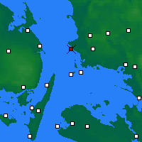 Nearby Forecast Locations - Korsør - Kaart
