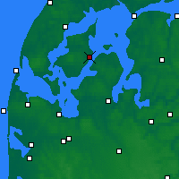 Nearby Forecast Locations - Nykøbing Mors - Kaart